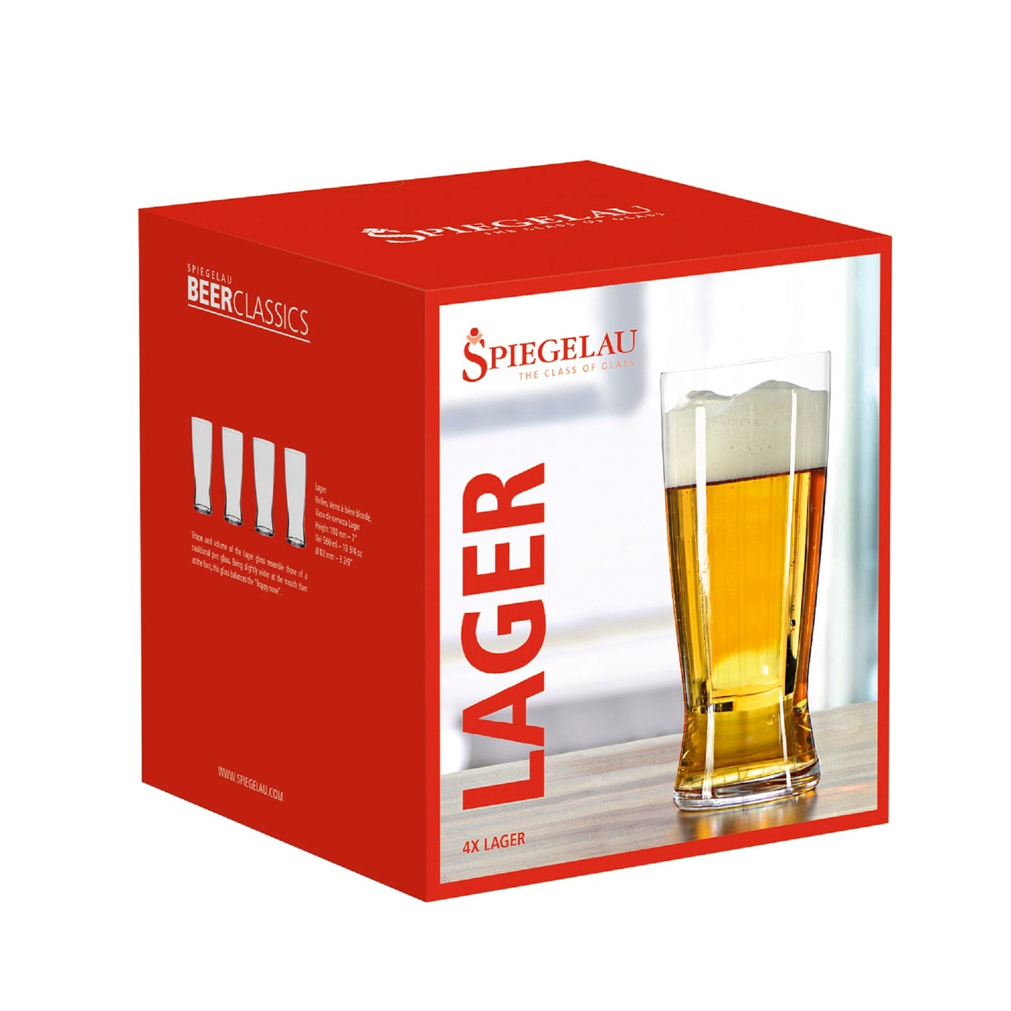 Set 4 Vasos Cerveza Lager