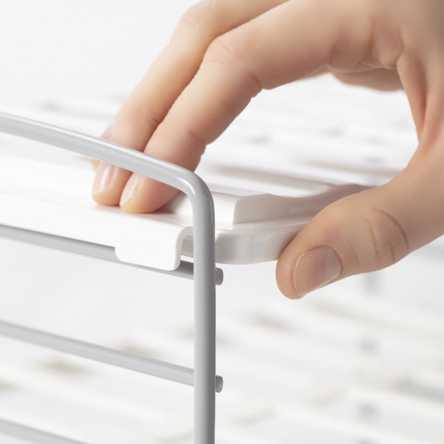 Organizador De Botellas 2 Niveles Grande5#Blanco