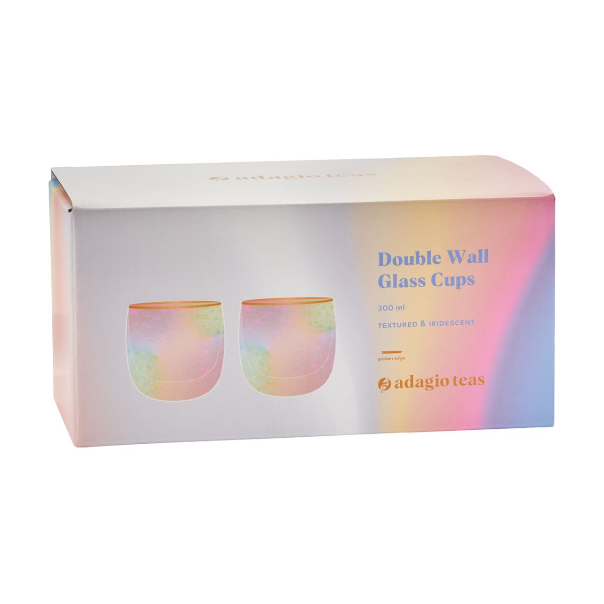 Set Vasos Doble Vidrio Iridescent 300 ml4#Sin Color