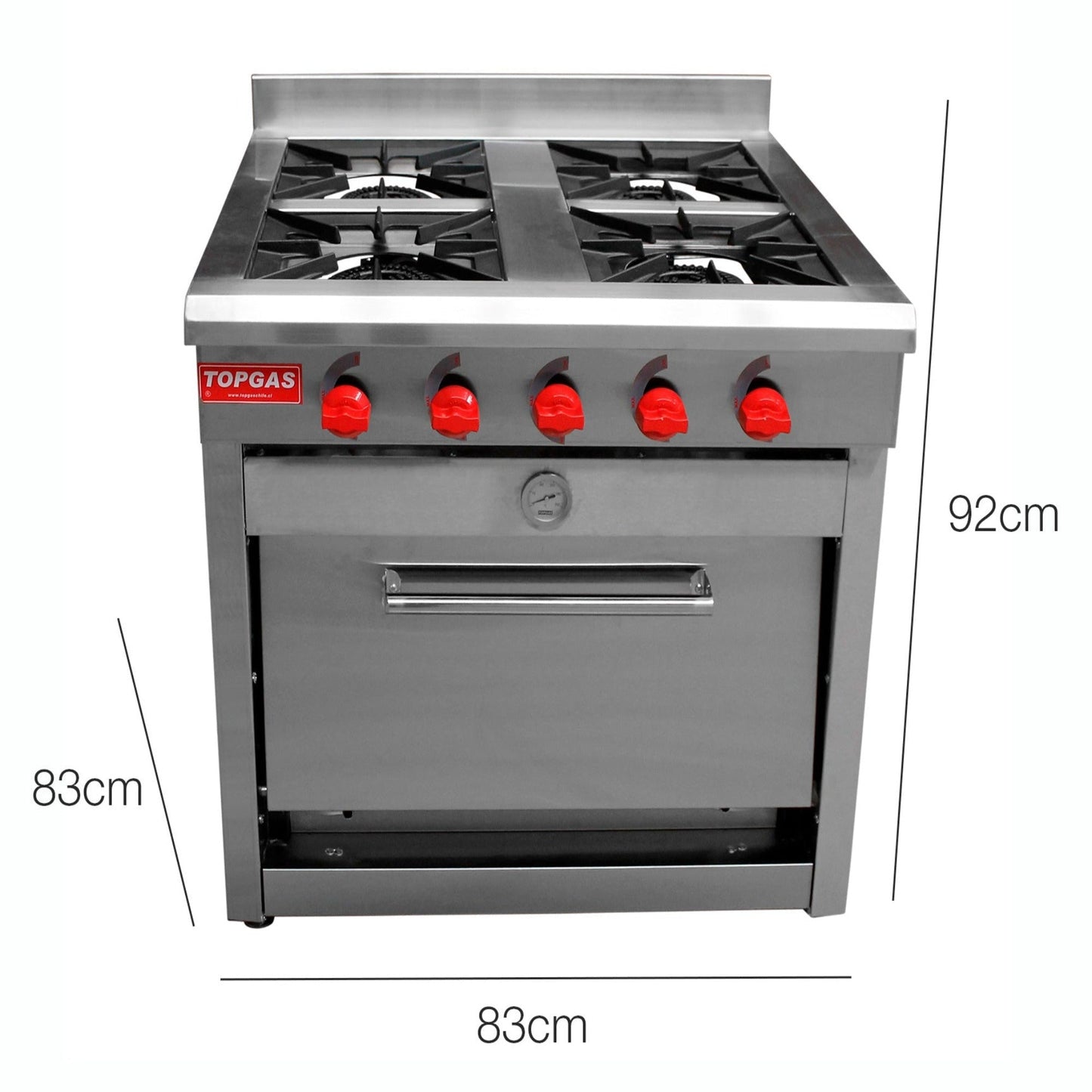 Cocina 4 Platos Con Horno Enlozado4#Gris