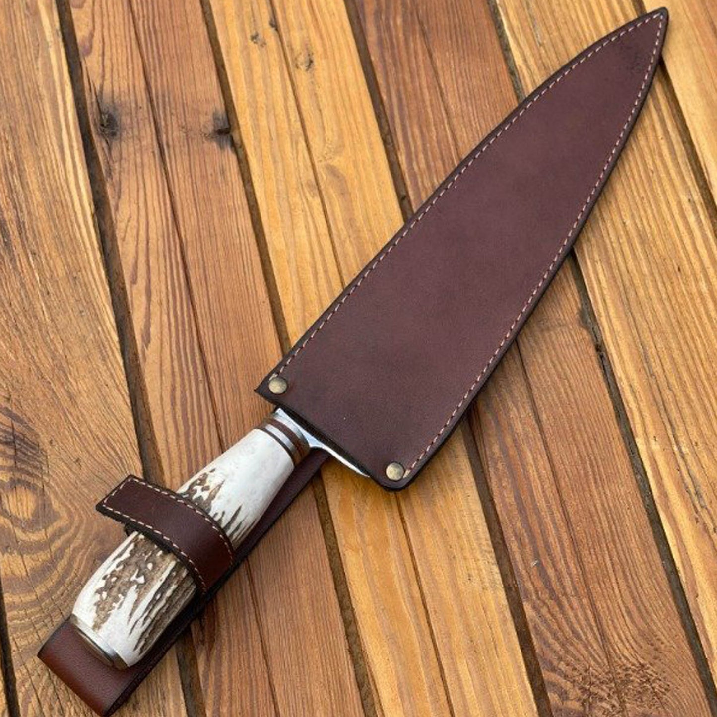 Cuchillo Parrillero Artesanal Mango Ciervo