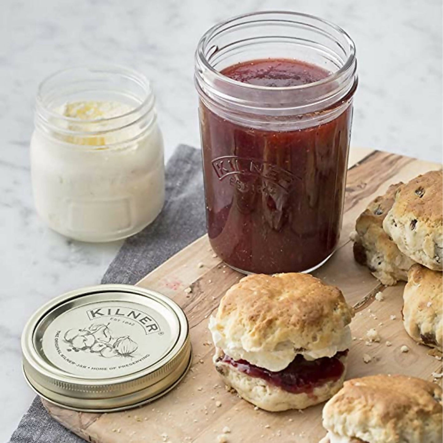 Frasco de Conservas Boca Ancha 0.35 Lts3#Sin Color