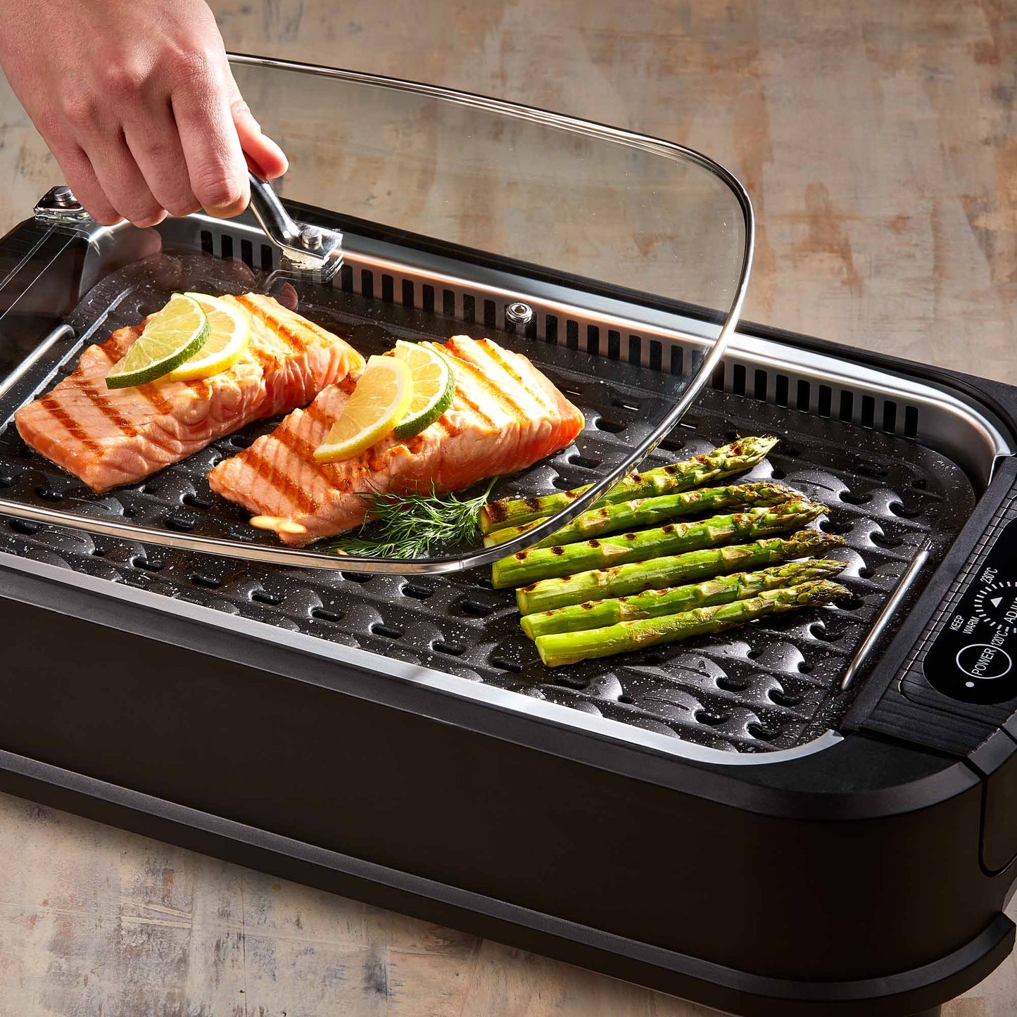 Parrilla Eléctrica Smokeless Grill6#Negro