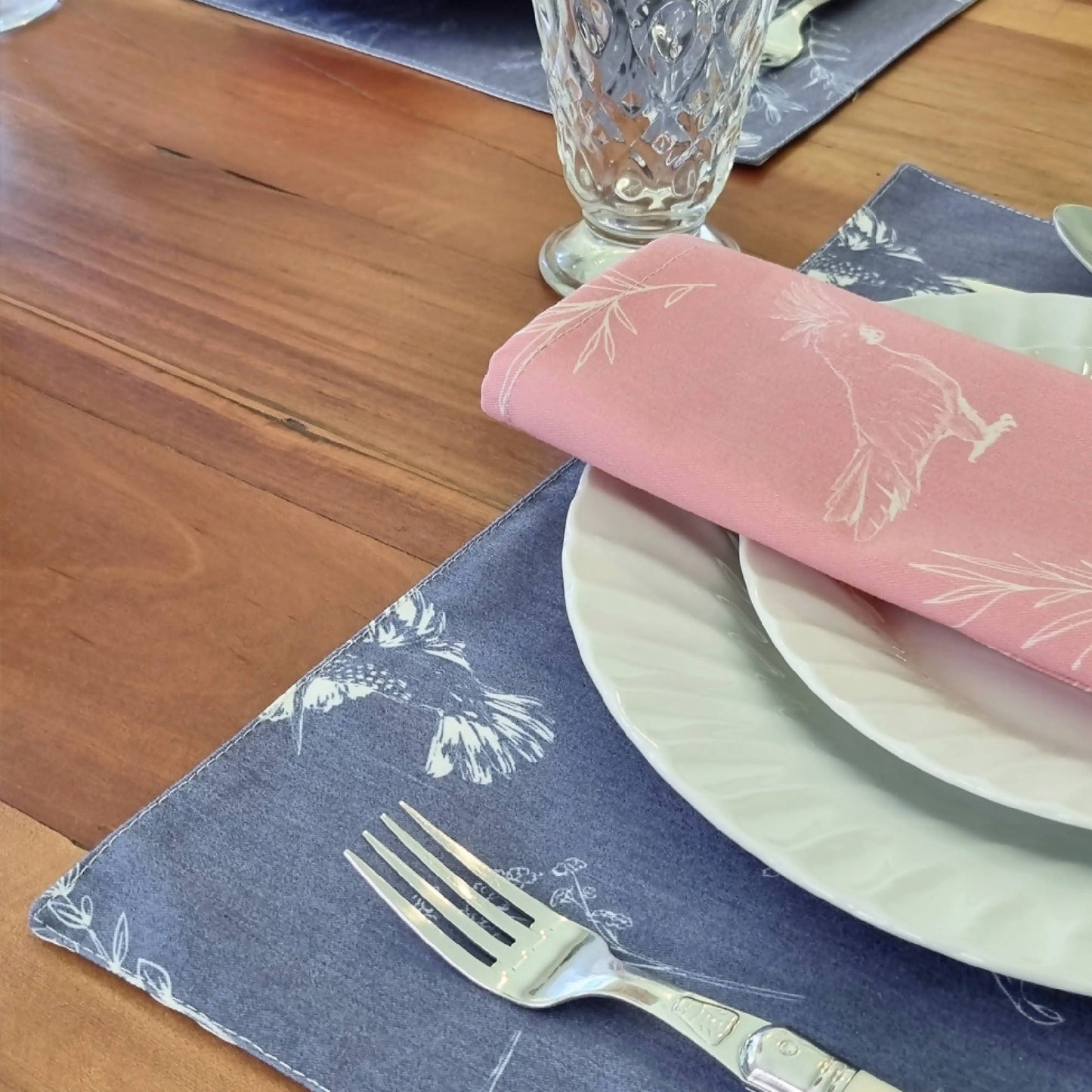 Pack 4 Individuales Cristina5#Azul