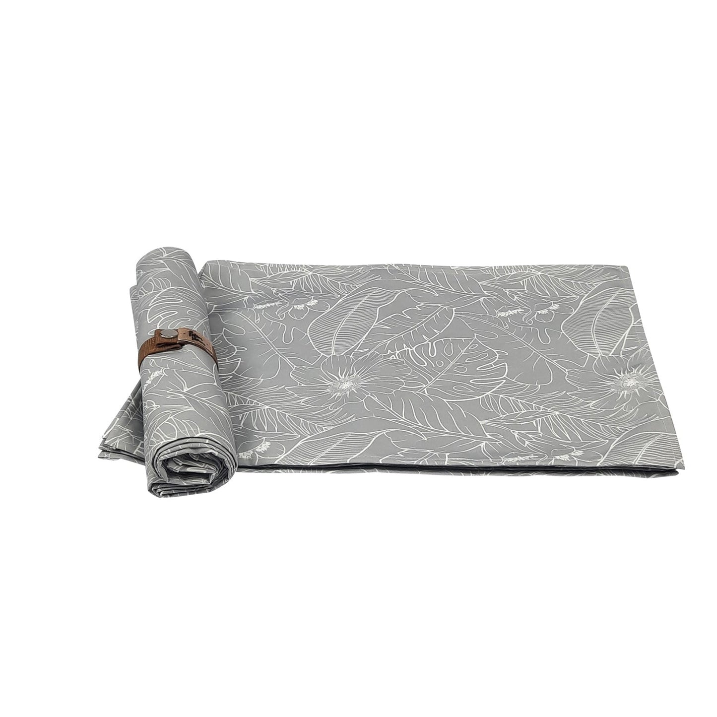 Set 6 Individuales Anti Manchas Rectangulares Botánico Gris4#Gris