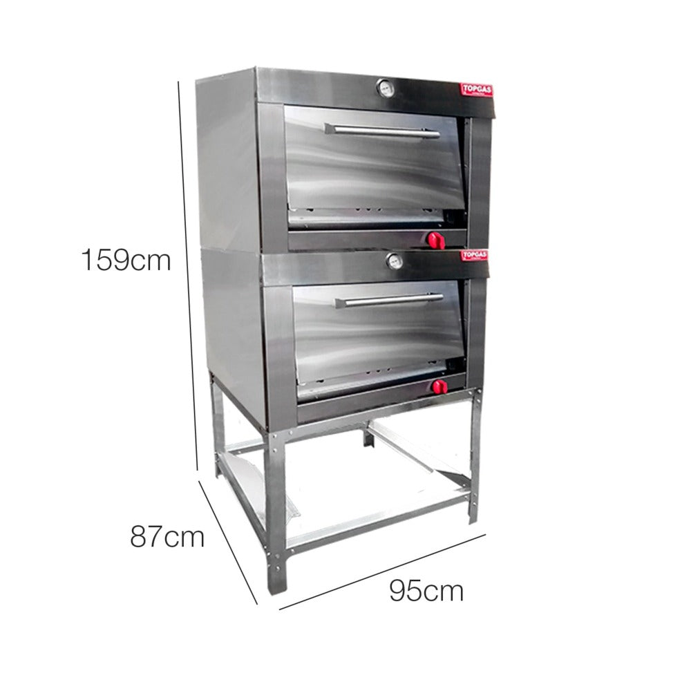 Horno Enlozado 2 Cámaras 65X65 GLP3#Gris