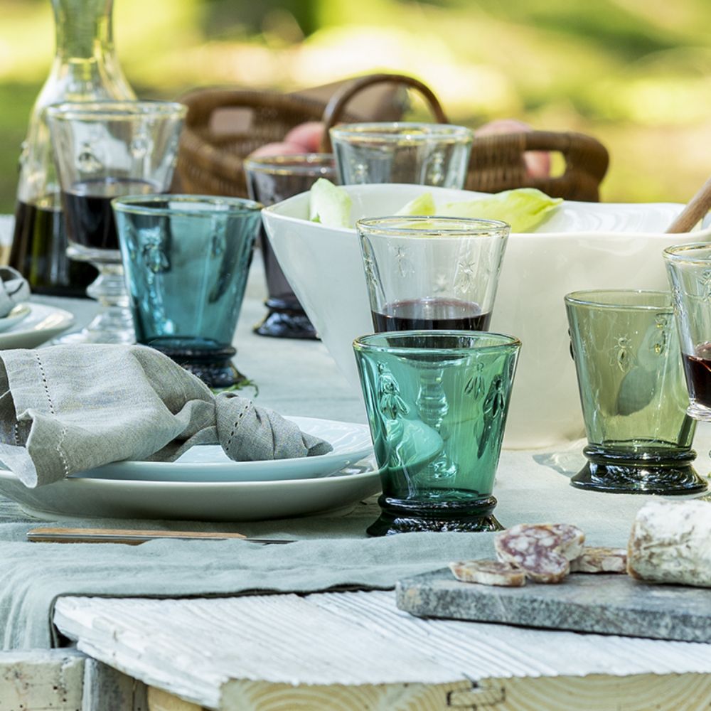 Set 6 Vasos Abeja 260 Ml10#Esmeralda