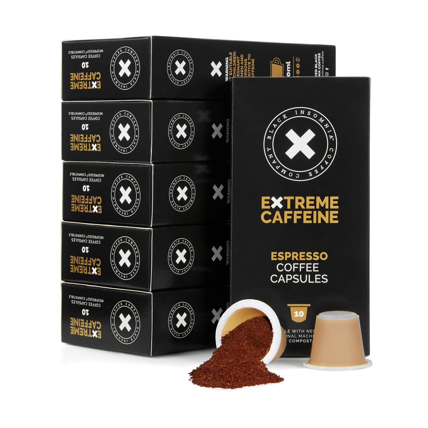 Cápsulas Café Black Insomnia Nespresso Compatibles 10 Und