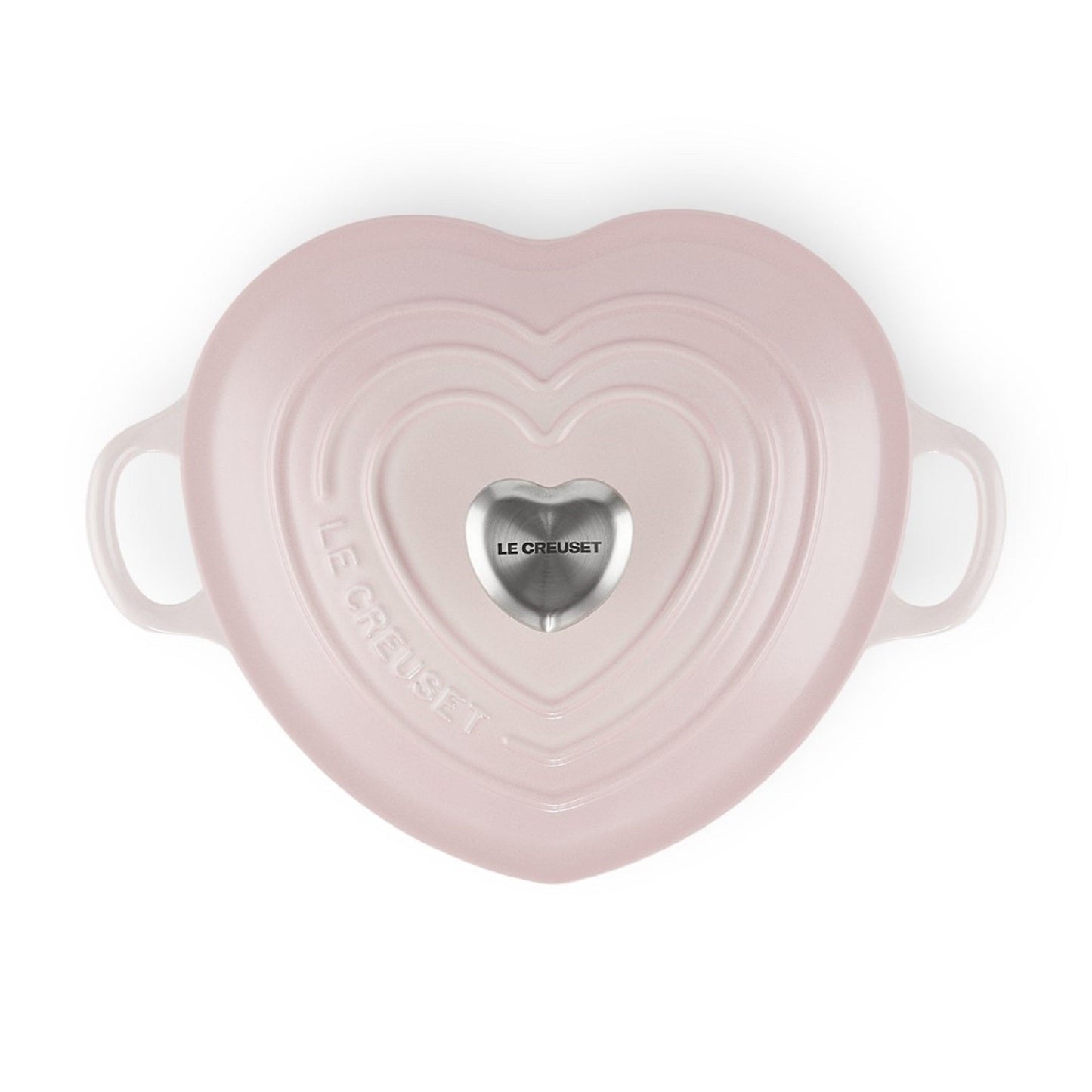 Olla Redonda Corazón 20 Cm Shell Pink Hierro Fundido3#Rosado