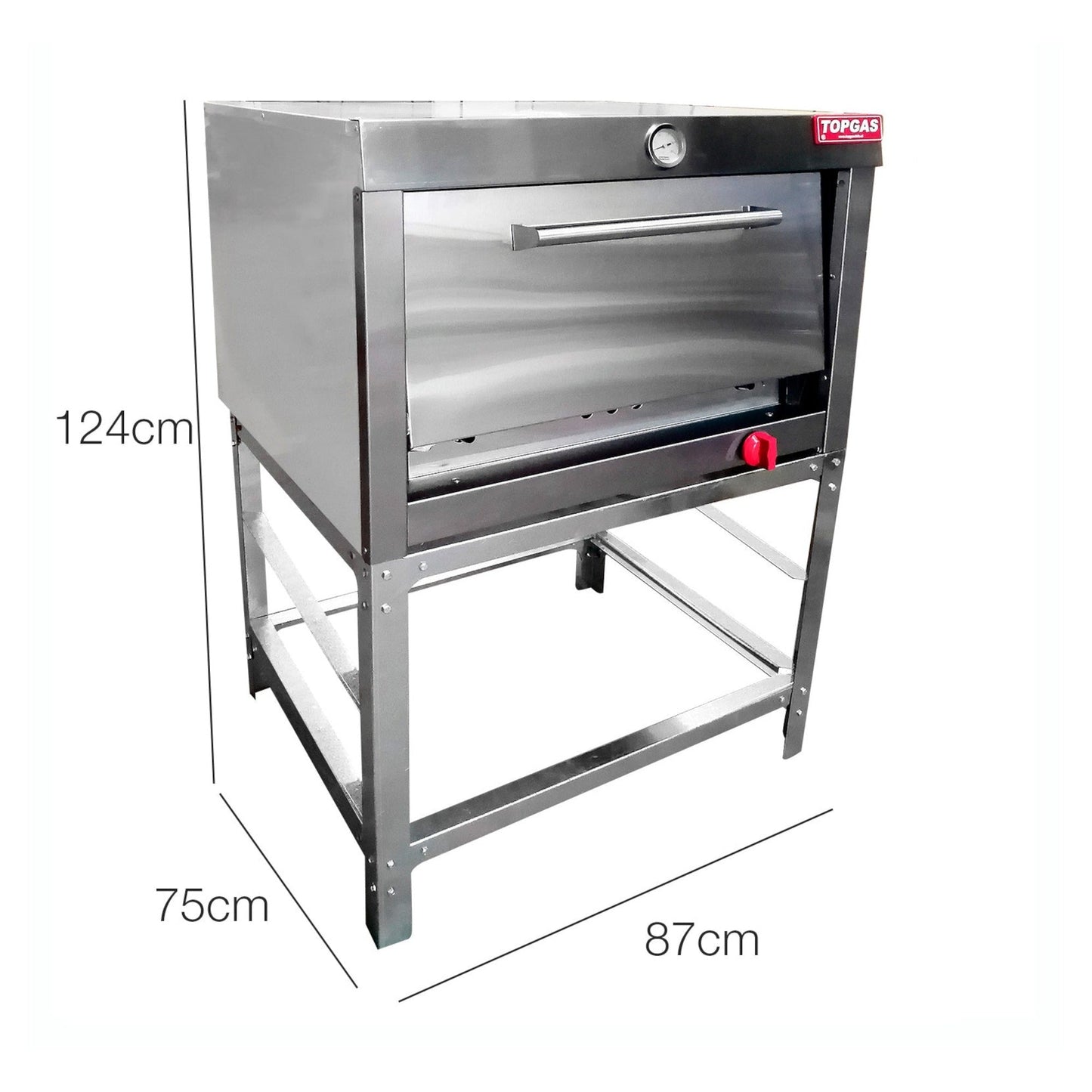 Horno Enlozado 1 Cámara 65X65 GLP3#Gris