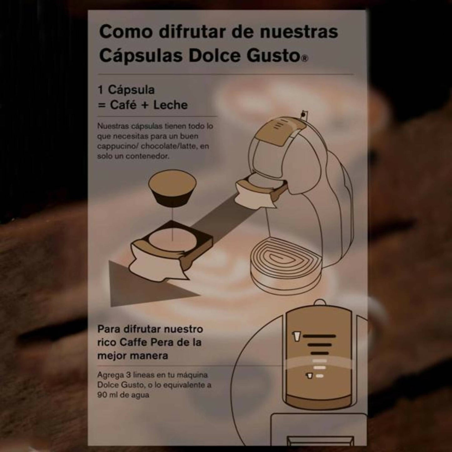 Cápsulas Compatibles Dolce Gusto Capuccino 16 Uds2#Sin Color