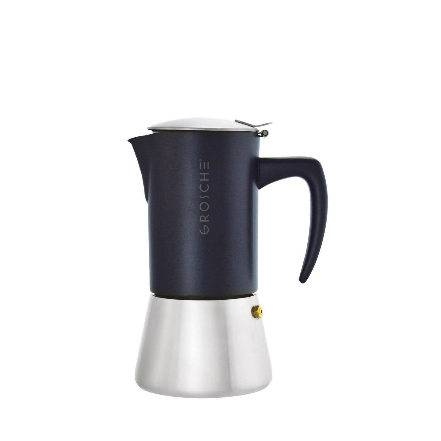 Cafetera Moka Milano Steel 10 Tazas2#Negro