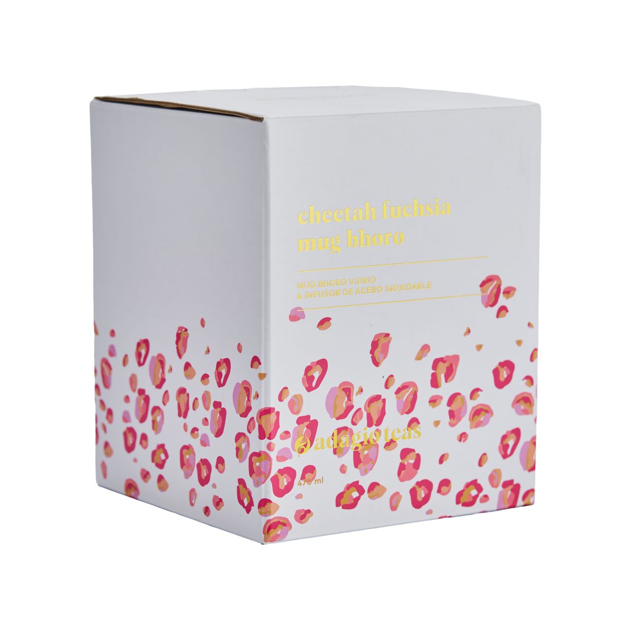 Mug Bhoro Cheetah Fucsia con Infusor 470 ml3#Sin Color