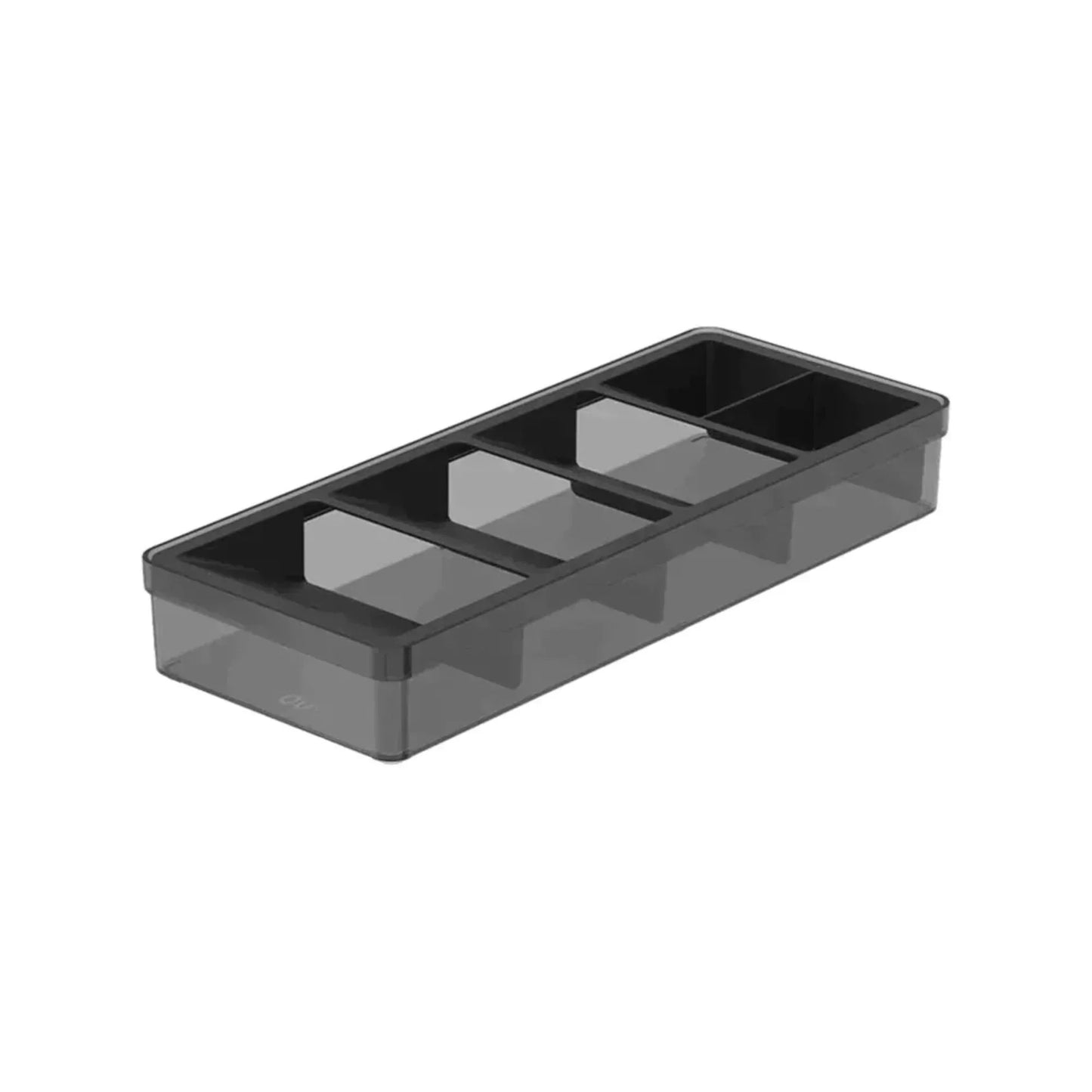 Organizador De Cubiertos Clear4#Negro