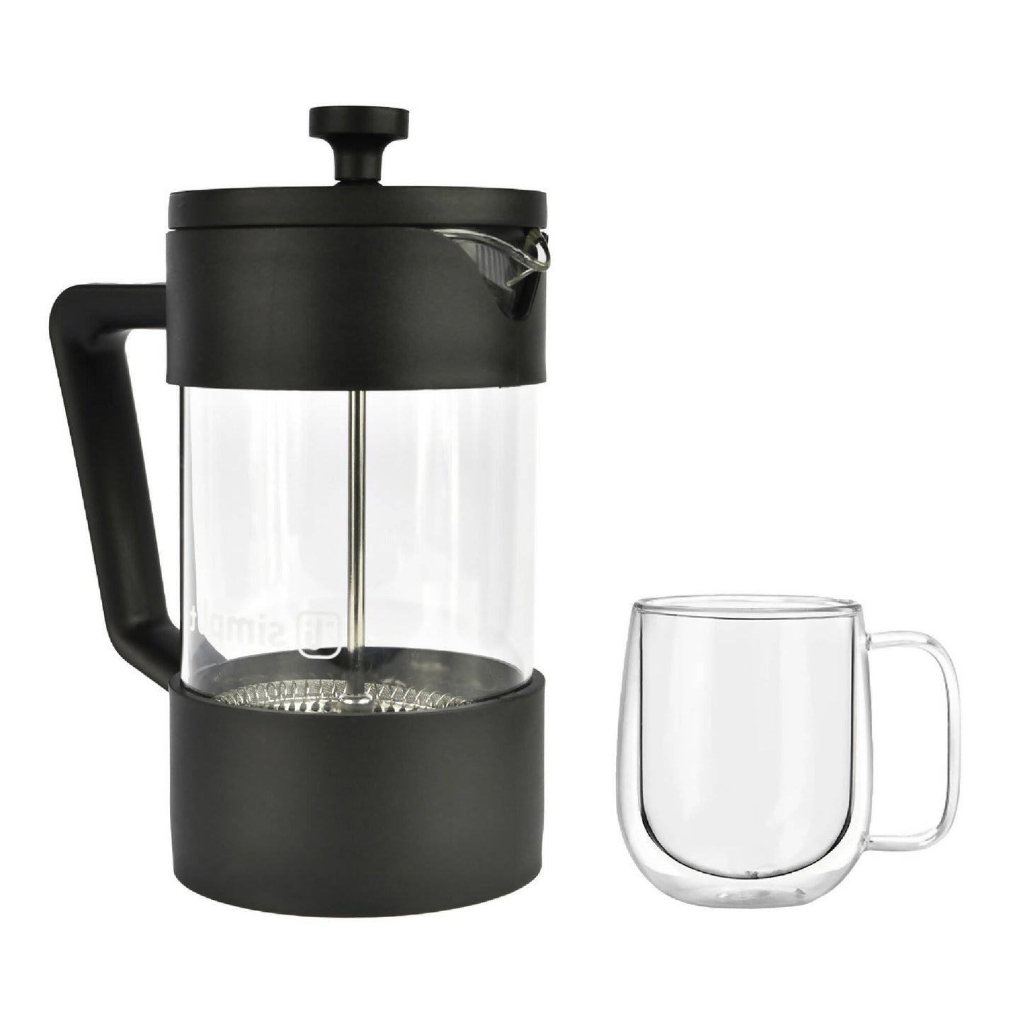 Pack Cafetera Francesa 600 ml +Taza Doble Pared 300 ml1#Negro