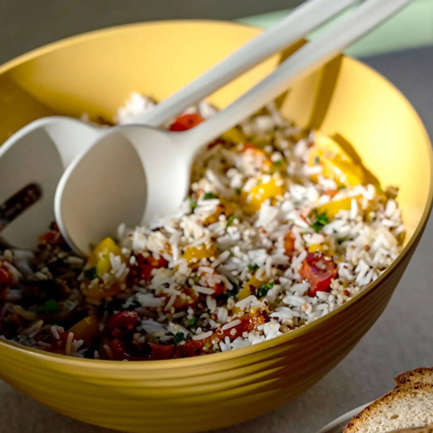 Set 2 Cucharas Tierra Para Servir4#Blanco