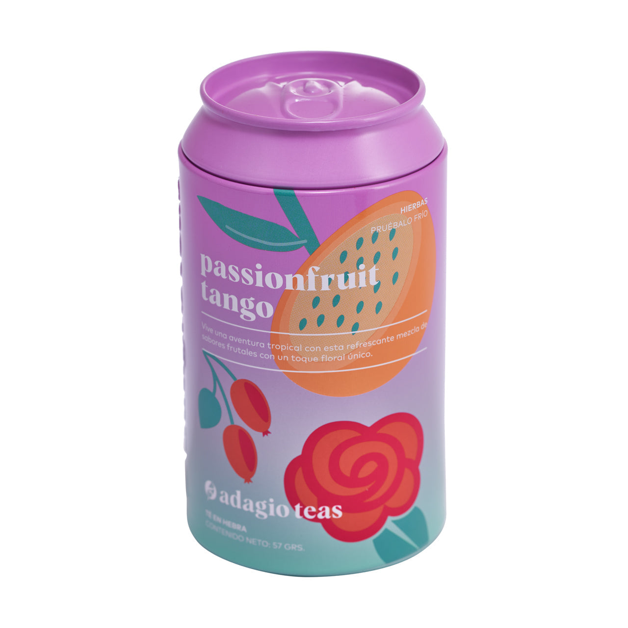 Té Passionfruit Tango Tin 57 grs1#Morado