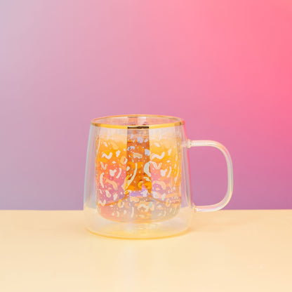 Taza Doble Vidrio Cheetah Iridescent 250 ml4#Sin Color