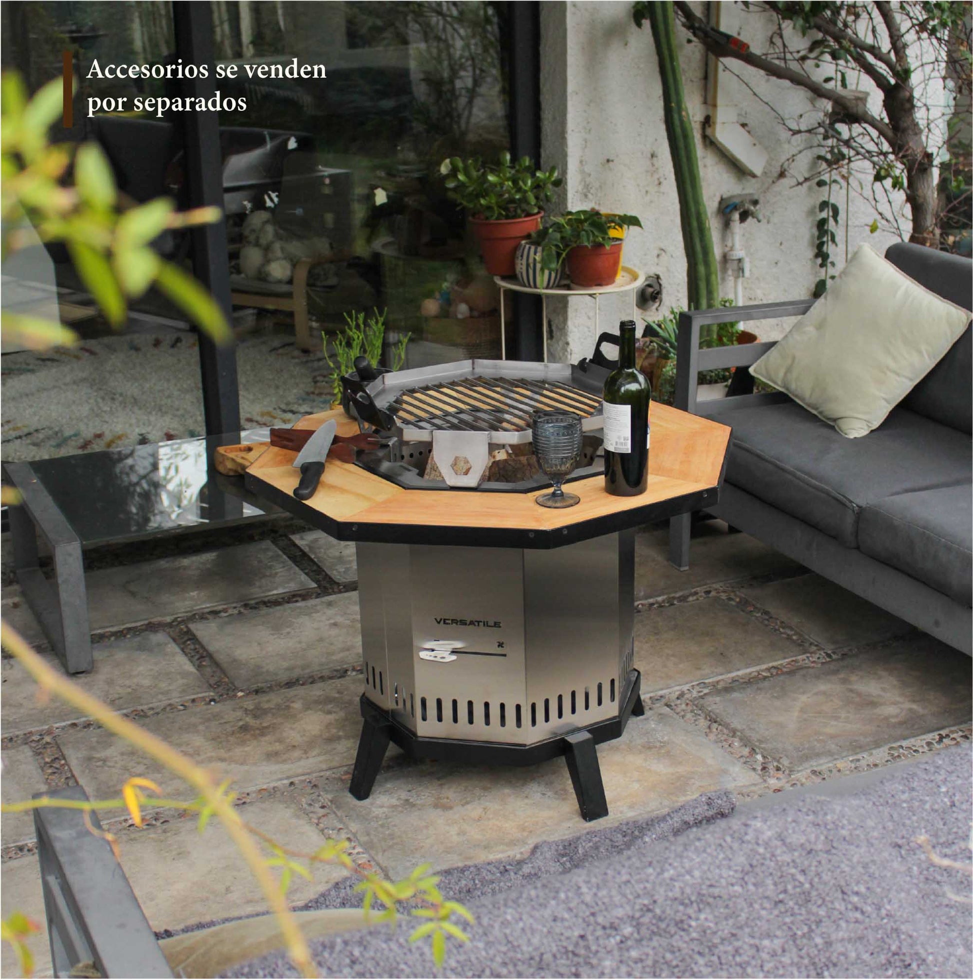 Brasero Sin Humo 5#Gris Plata