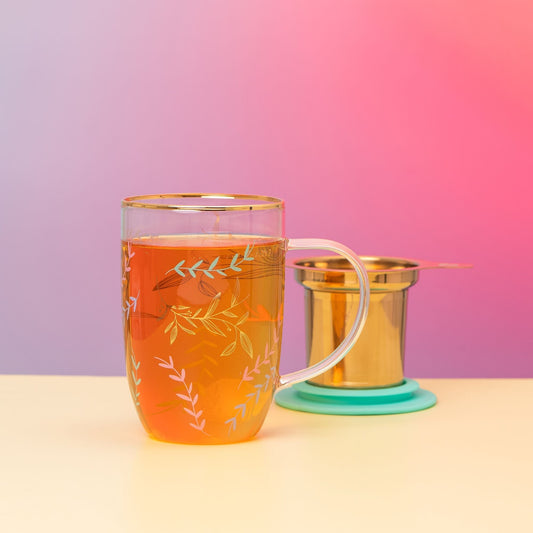 Mug Bhoro Color Leaves con Infusor 470 ml5#Sin Color