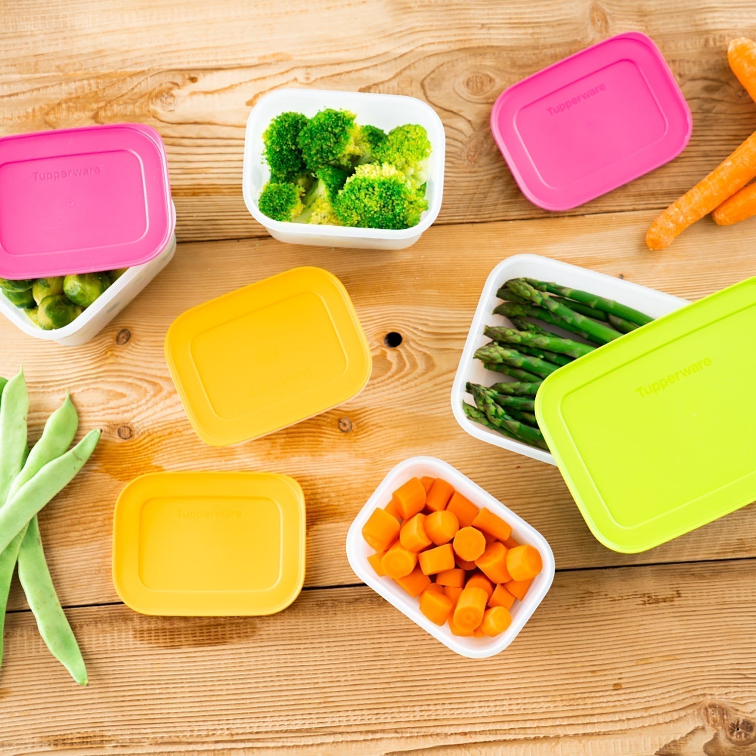 Set 3 Contenedores Congelador/Freezer4#Rosado