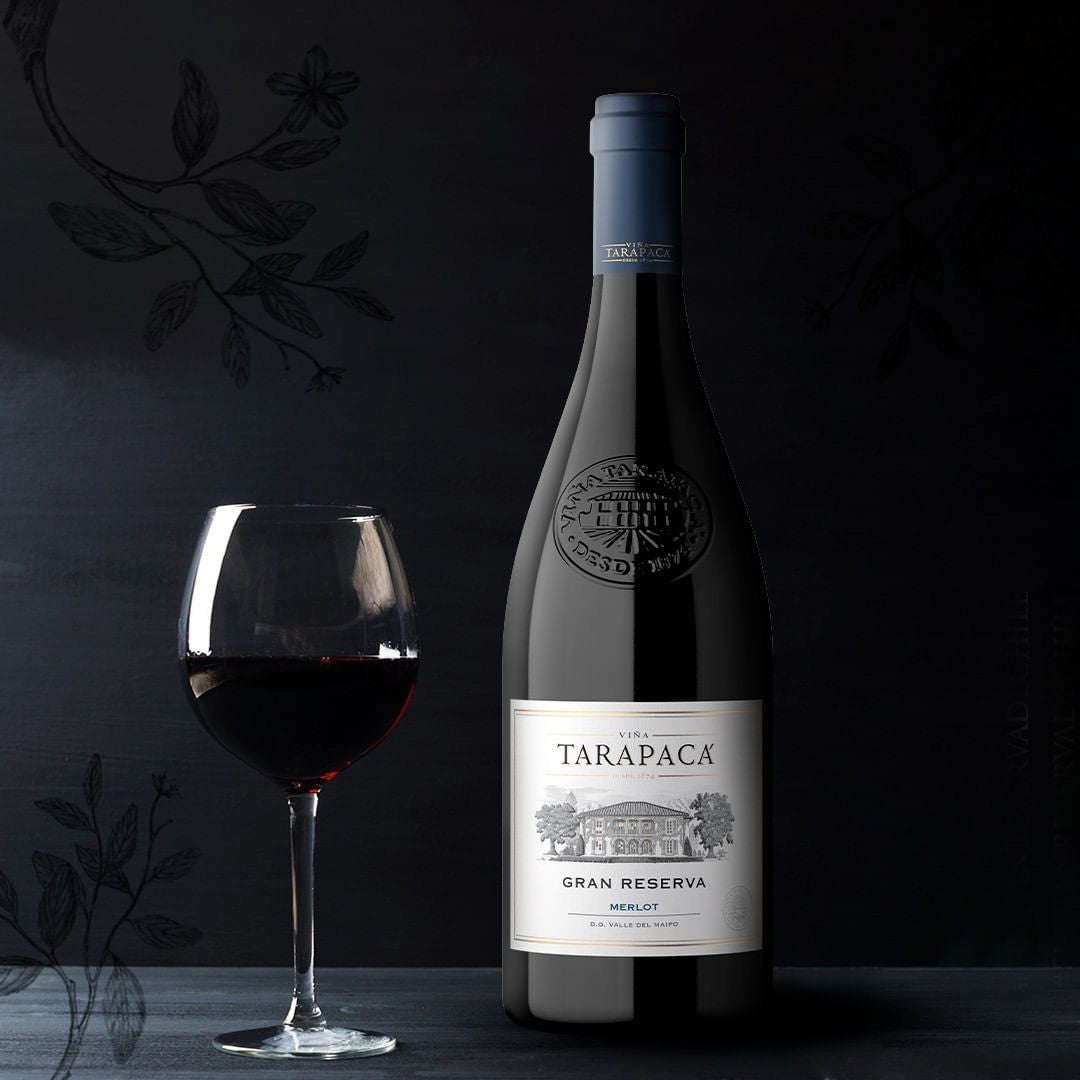 6 Vinos Tarapaca Gran Reserva Merlot1#Sin color