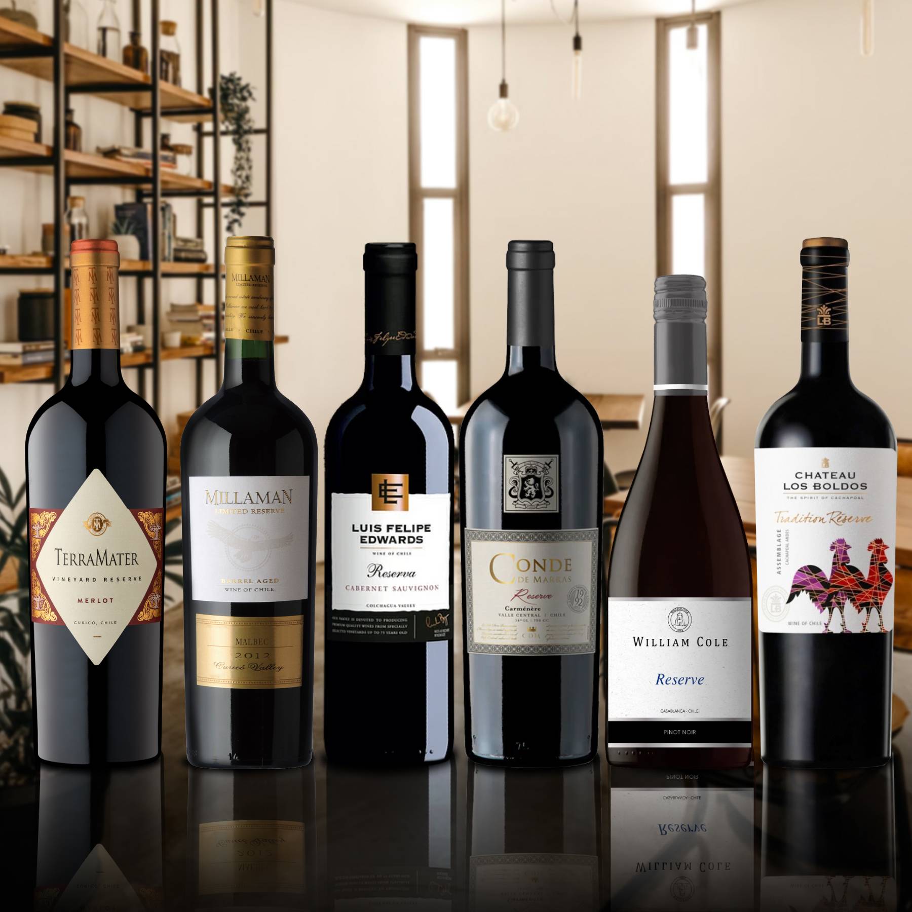 6 Vinos ULTRA Reserva Tintos1#Sin Color