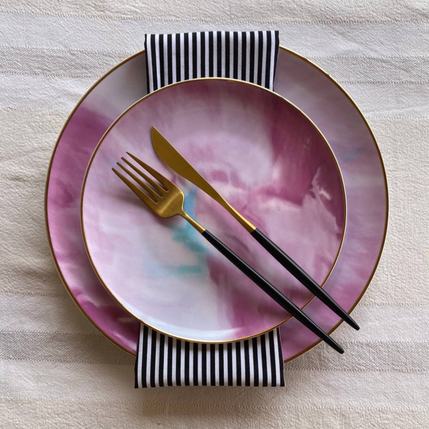 Set Cubiertos Portugal Noir3#Negro