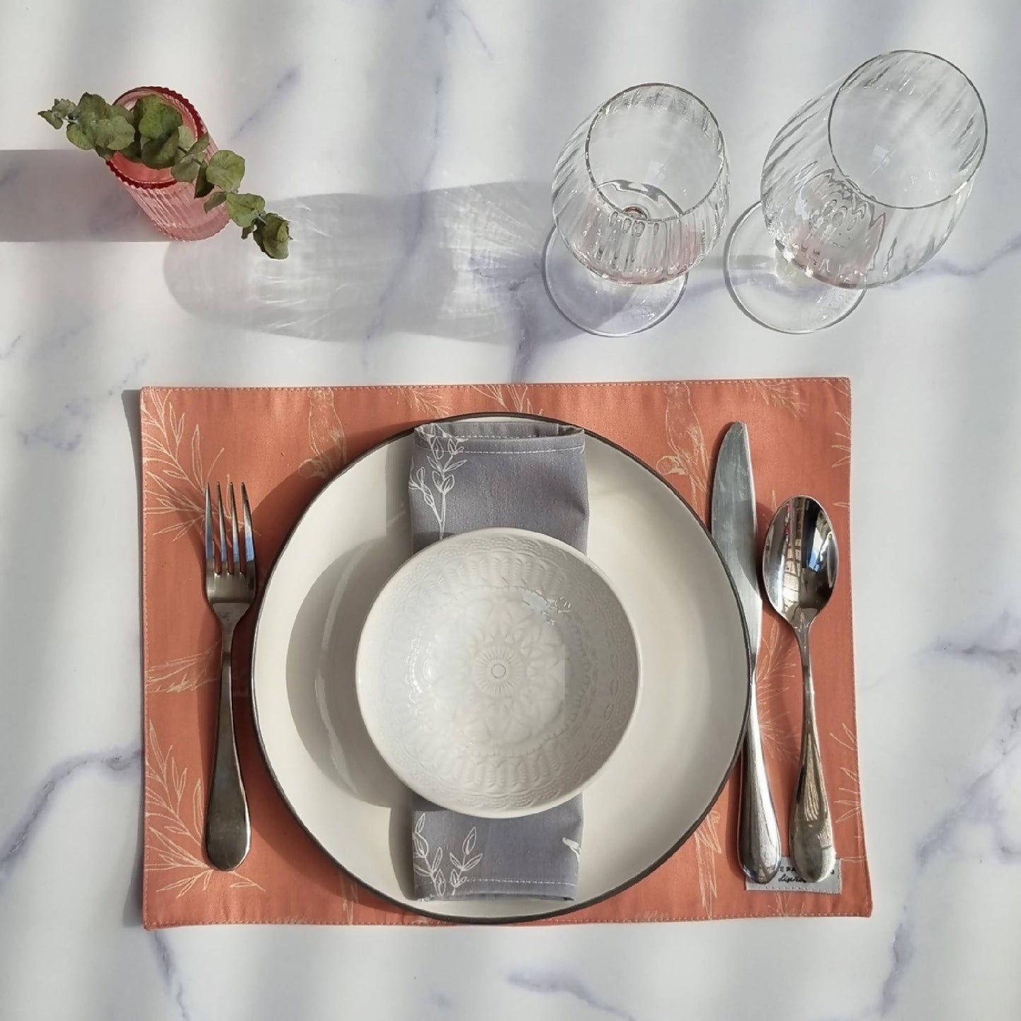 Pack 4 Individuales Aurora2#Rosado