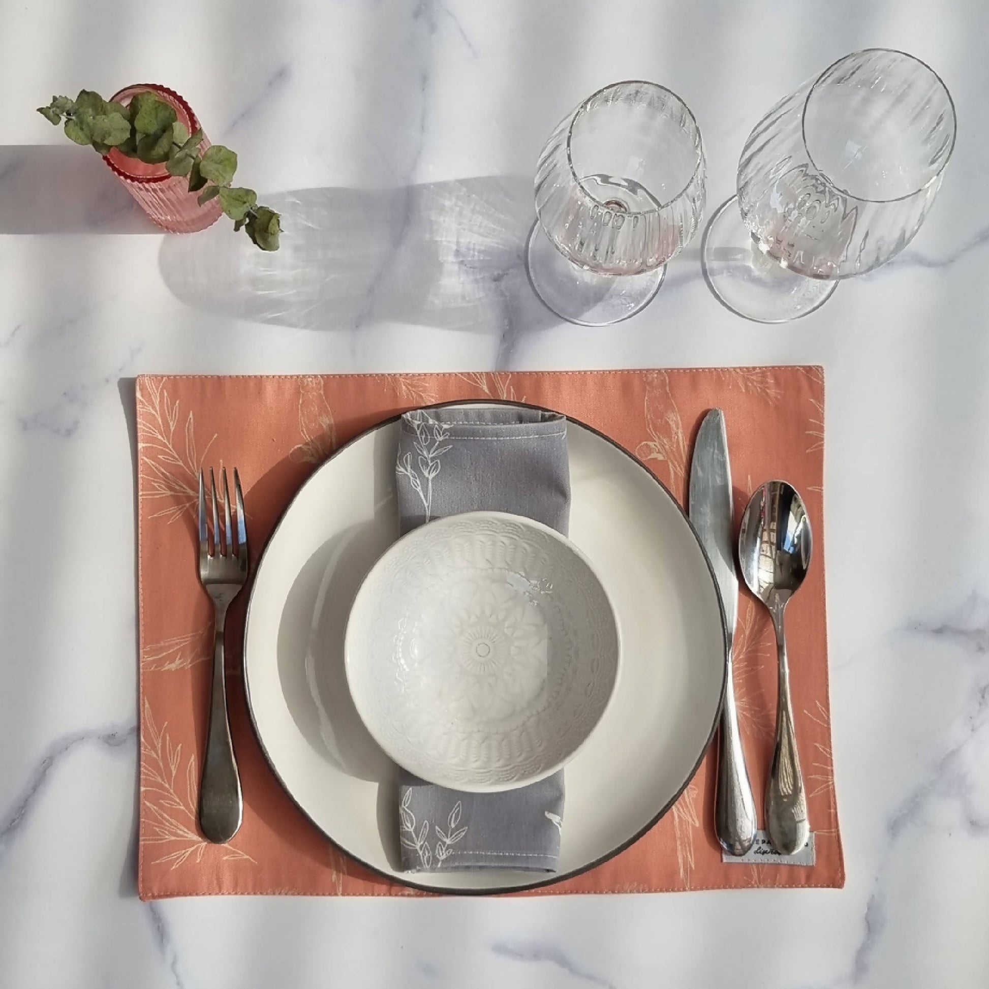 Pack 4 Individuales Aurora2#Rosado