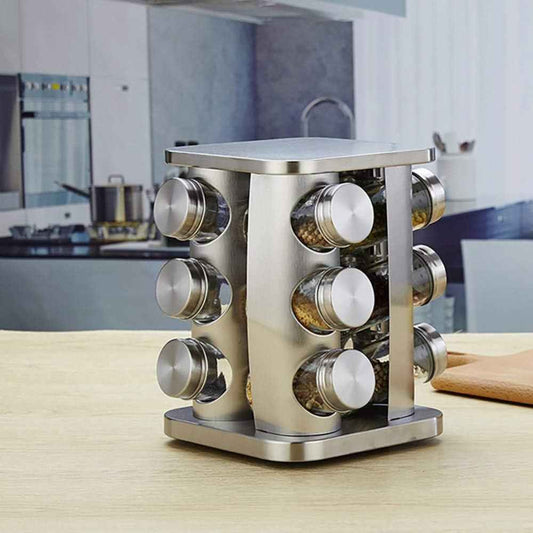 Set Especieros Aliños 12 Frascos1#Gris