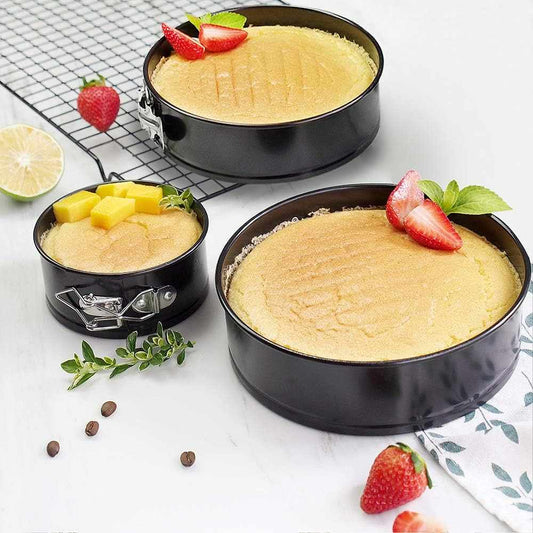 Set 3 Moldes Circular Antiadherente1#Negro