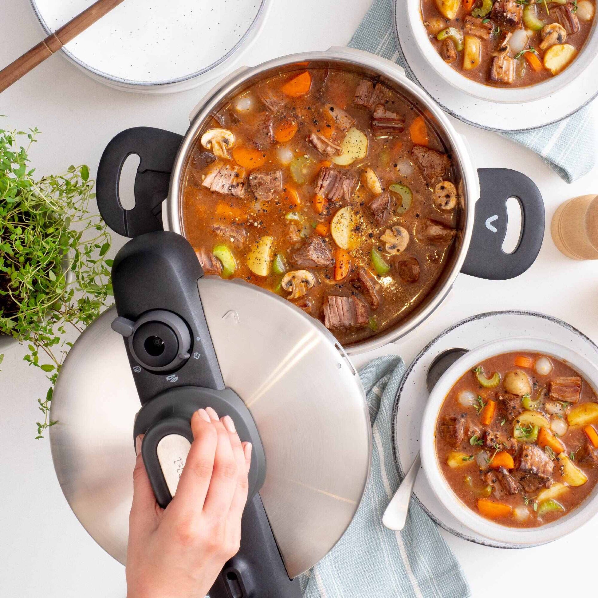 Olla a Presión Secure Compact 6 Lts2#Acero