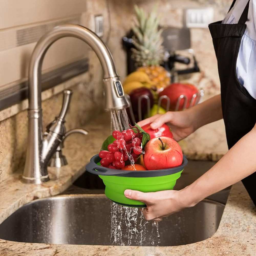 Pack 2 Coladores Escurridor Cocina1#Verde