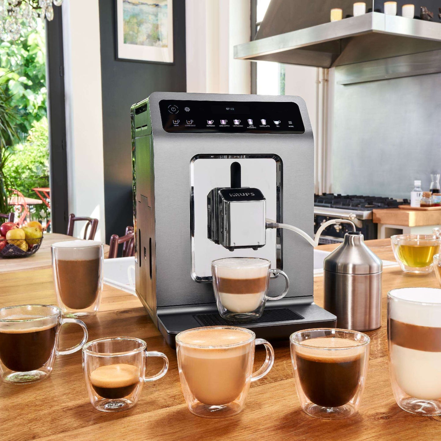 Cafetera Espresso Evidence Plus + Lechero2#Acero