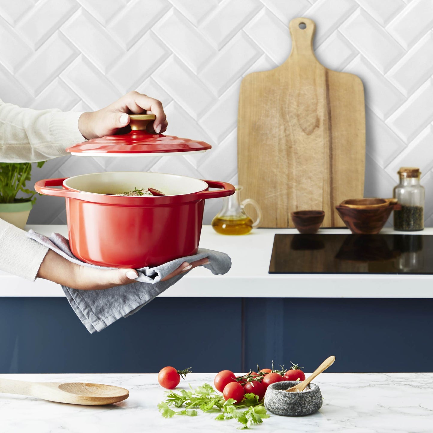 Olla Cocotte Air 20 cm2#Rojo