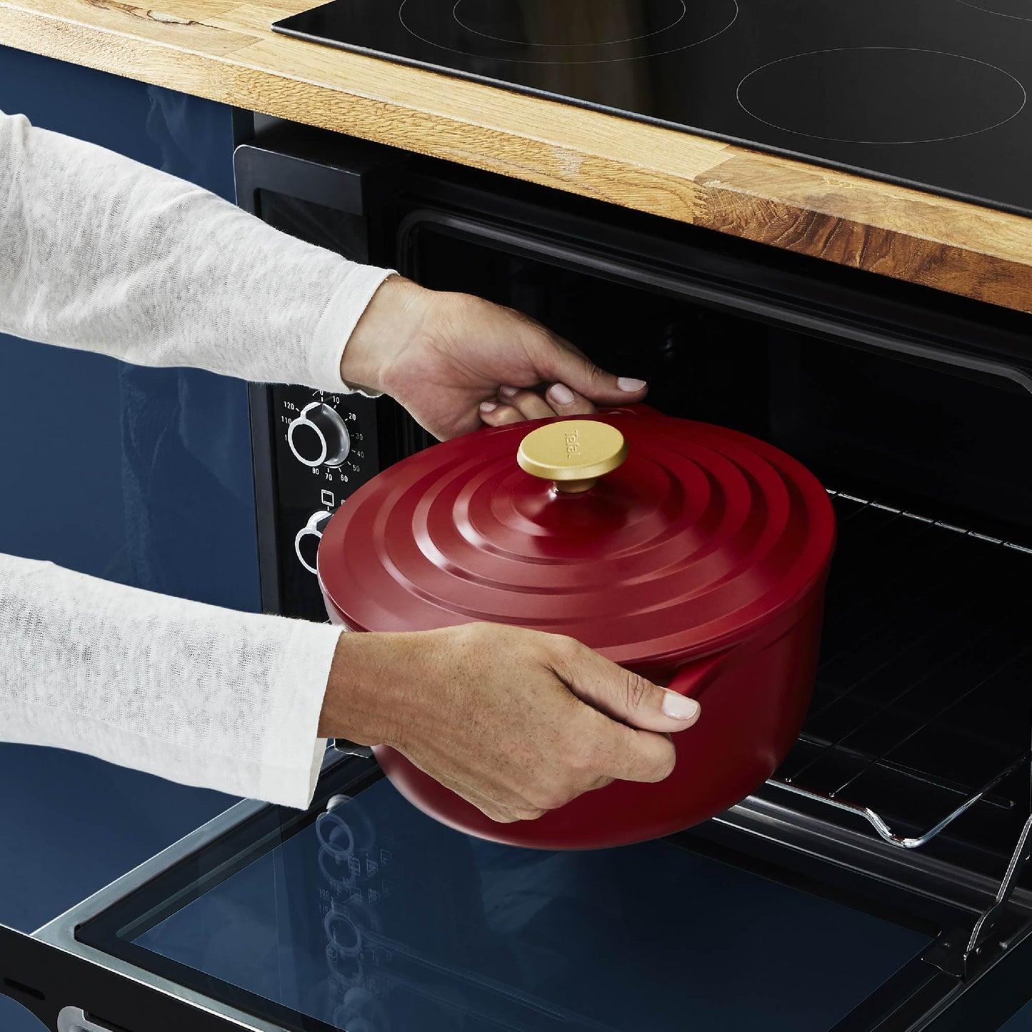 Olla Cocotte Air 24 cm5#Rojo