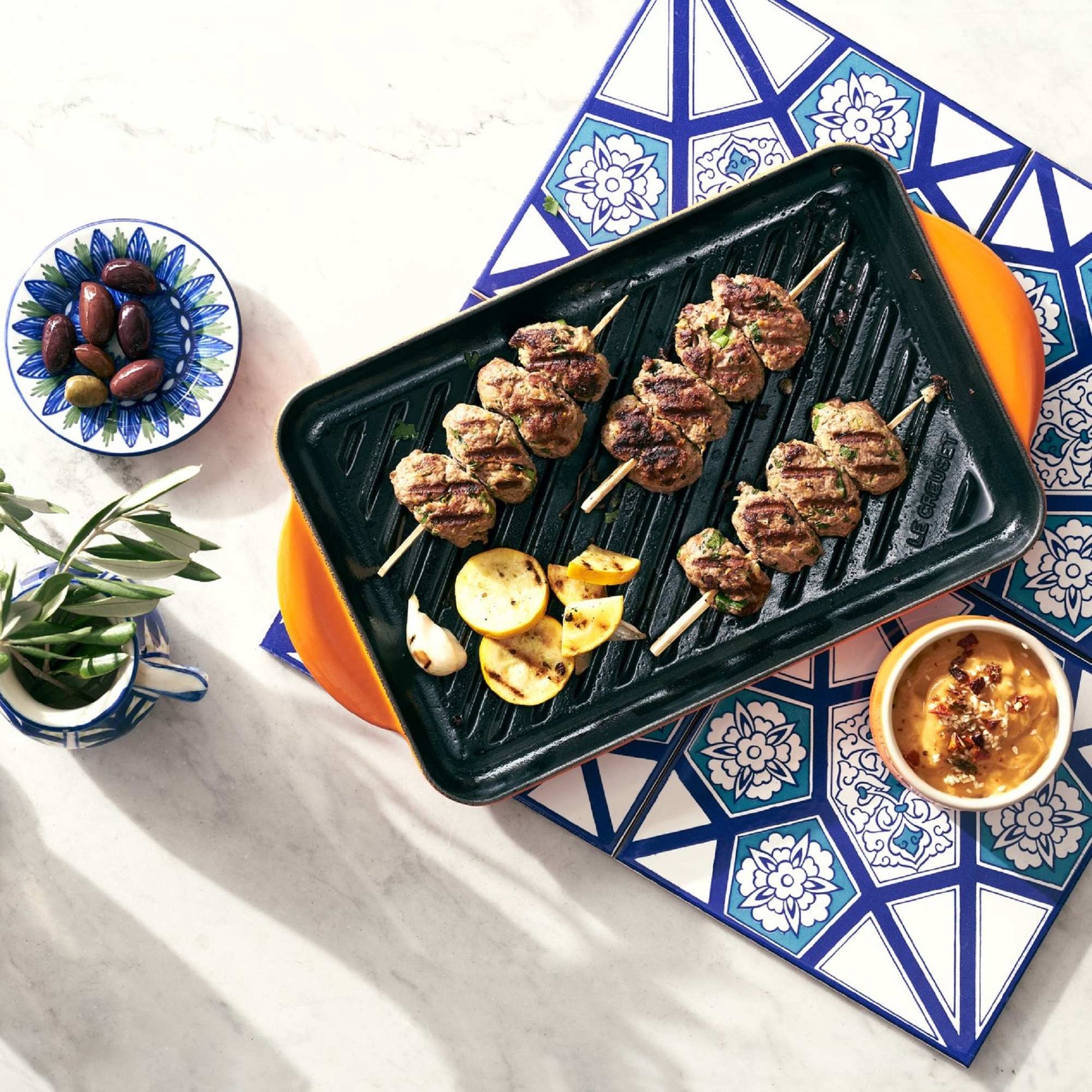 Parrilla Tradition Grill Rectangular 32 cm4#Naranjo