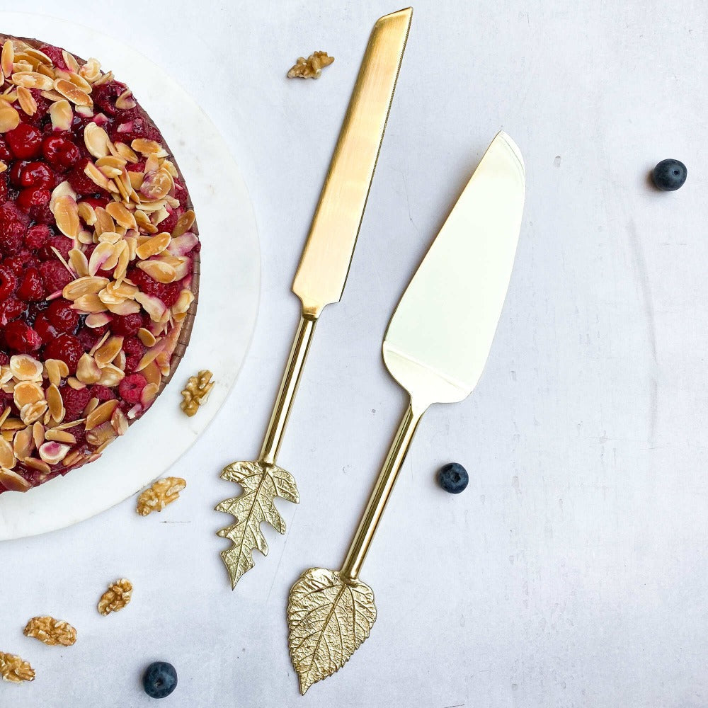 Set Torta Hoja1#Dorado