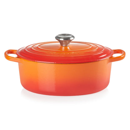 Cocotte Ovalada 27 cm6#Naranjo
