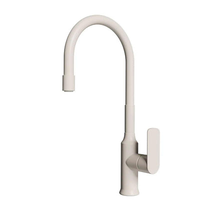 Grifería de Cocina Monomando Flexible Agatha White2#Blanco