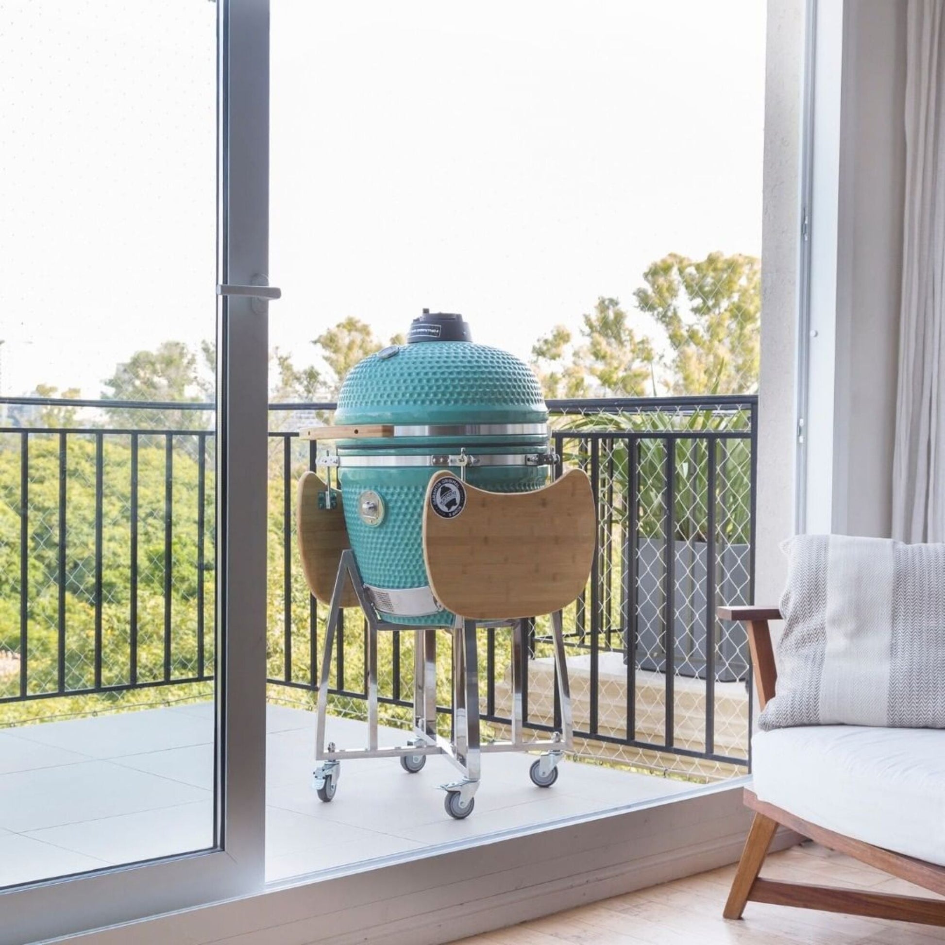 Parrilla Kamado Asador Porteño2#Celeste