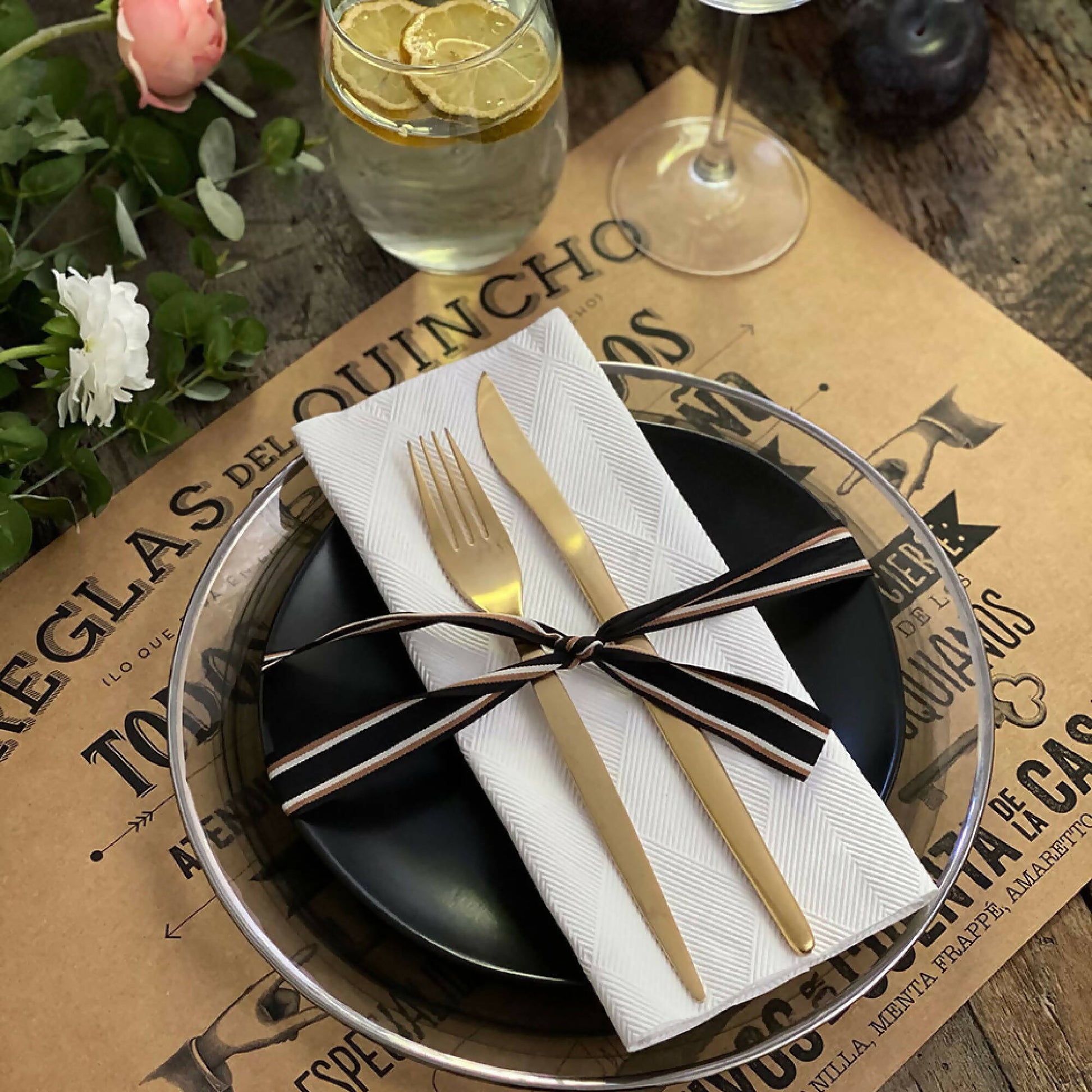 Individuales Kraft Reglas del Quincho2#Multicolor