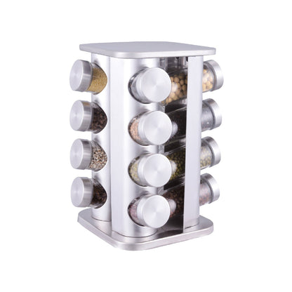 Especiero Condimentos Giratorio Metálico 16 Frascos2#Acero