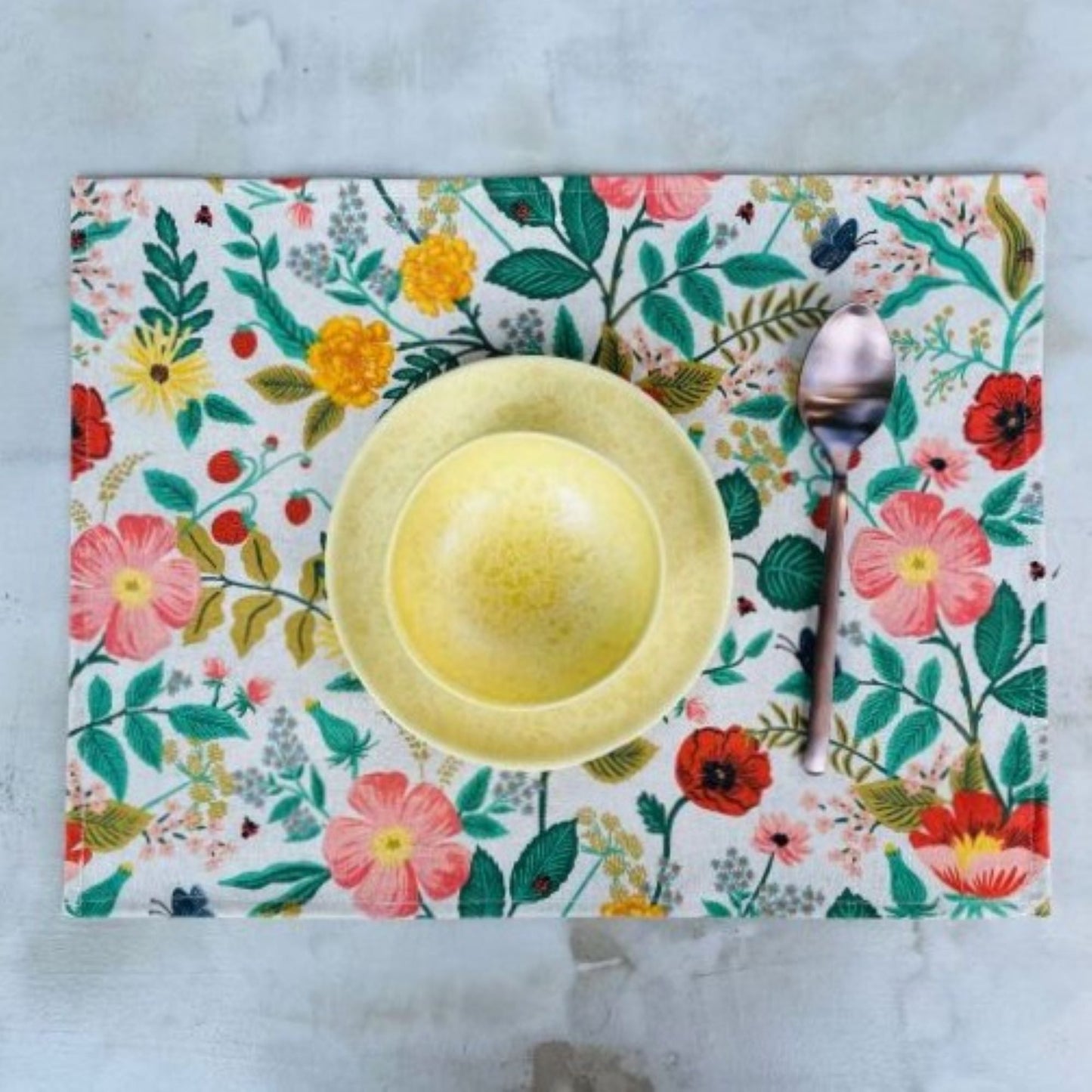 Set 4 Individuales Poppy2#Blanco