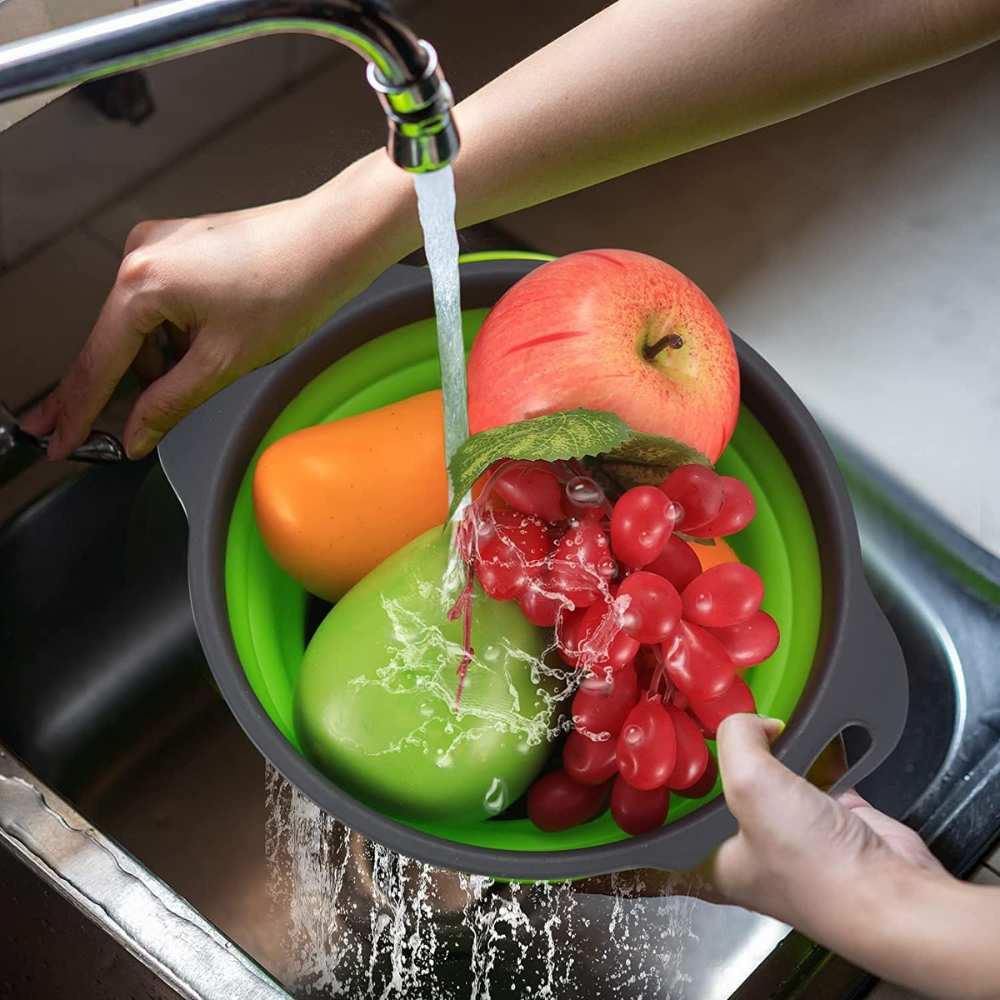 Pack 2 Coladores Escurridor Cocina3#Verde