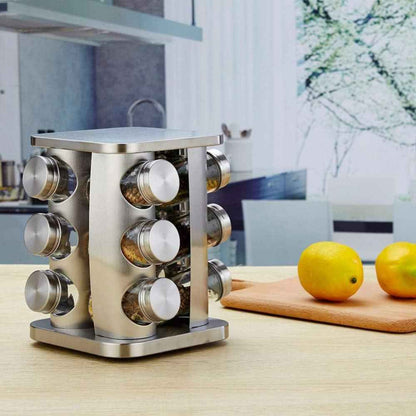 Set Especieros Aliños 12 Frascos2#Gris