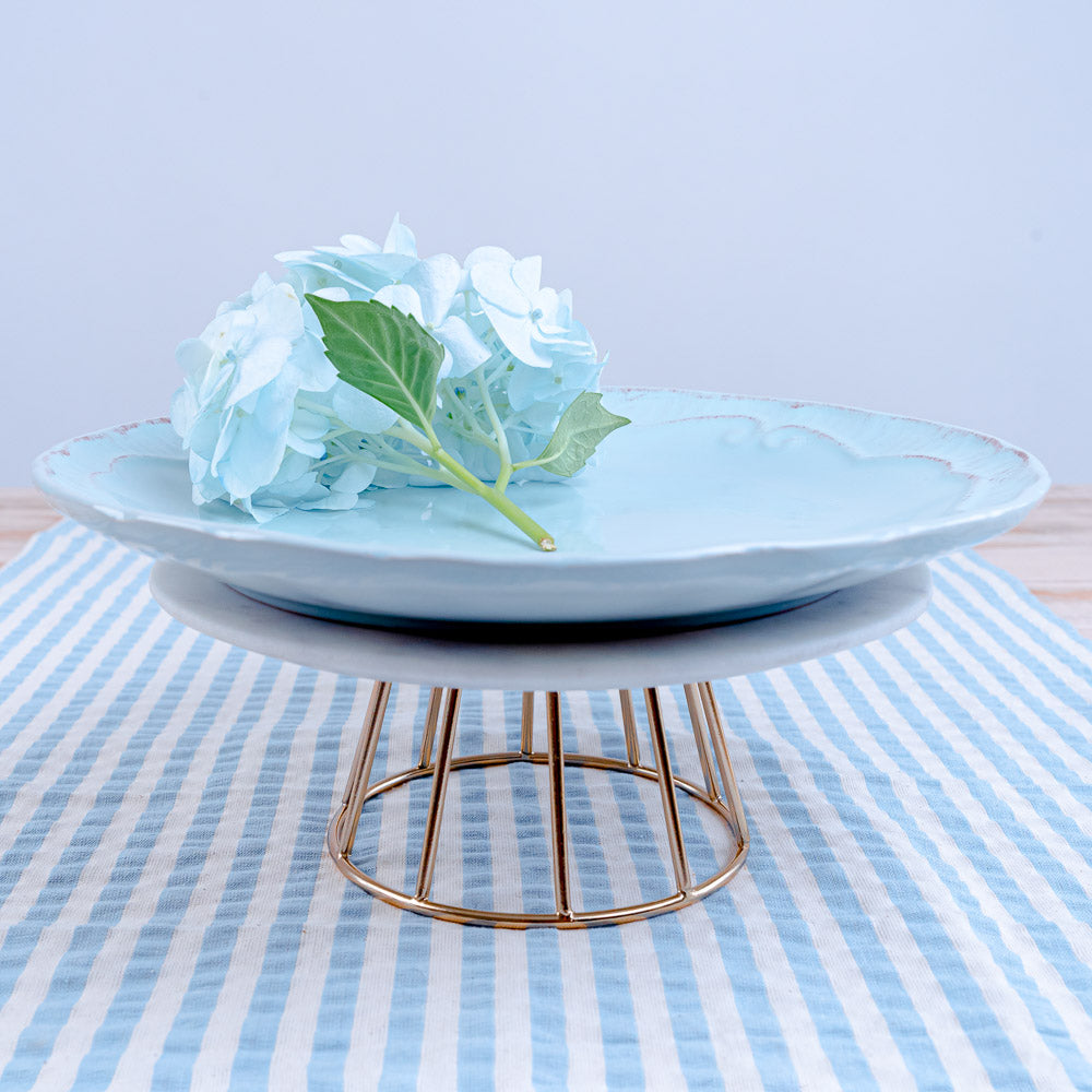 Plato Entrada Provenzal Vintage2#Celeste