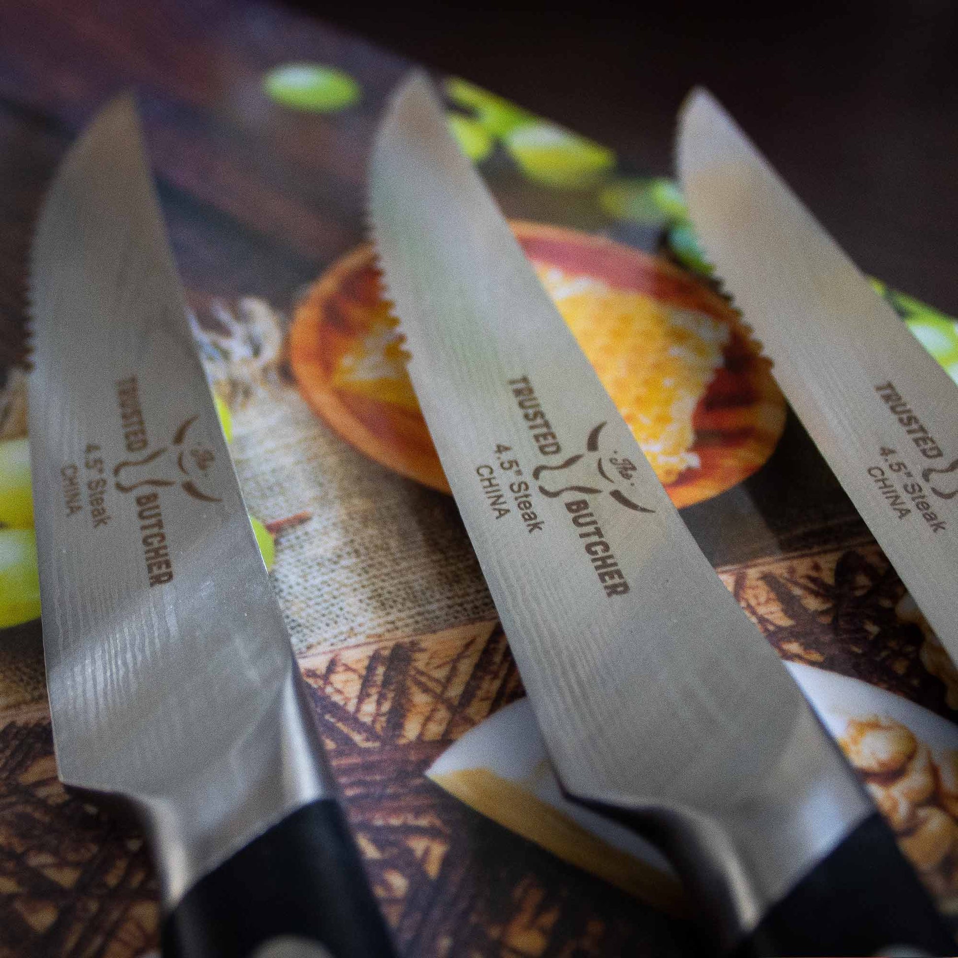 Set de Cuchillos para Carne 4 Pzs2#Acero