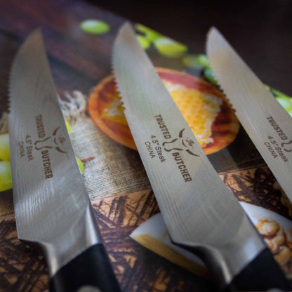 Set de Cuchillos para Carne 4 Pzs2#Acero